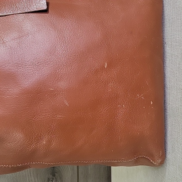 Anthropologie Cut & Paste Los Angeles Leather Tote Shoulder Bag - Picture 3 of 16